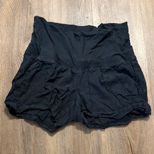 Isabel Maternity by Ingrid & Isabel High Waist Black Shorts